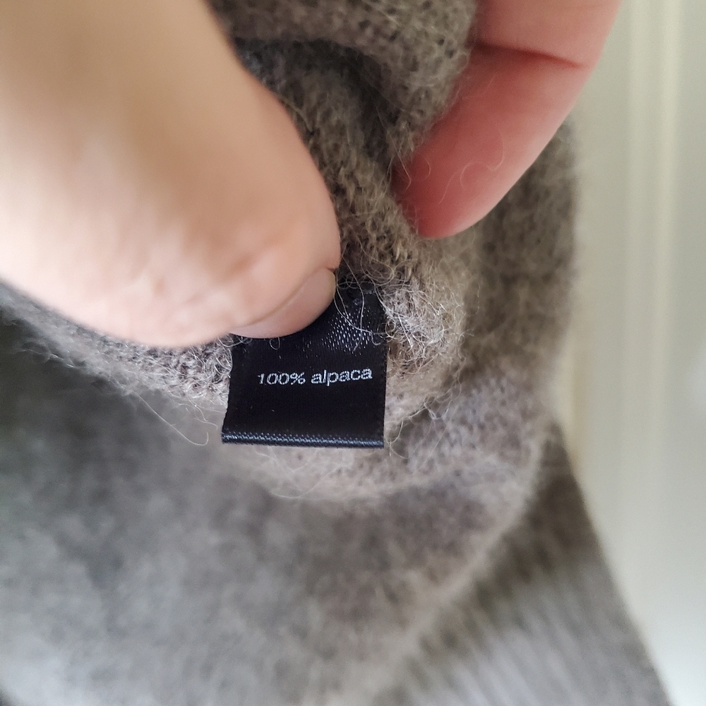 Peruvian Connection Brown Button-Up Cardigan - image 5